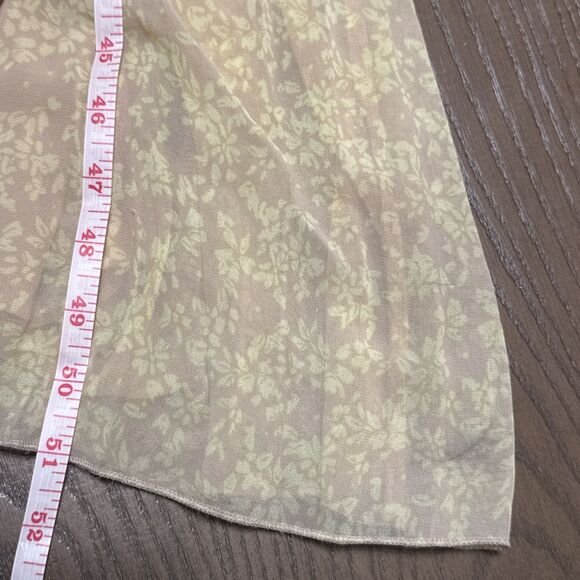 OLD NAVY Womens Medium Lined Yellow/Taupe Sleeveless Floral Maxi Dress beach - Picture 8 of 8